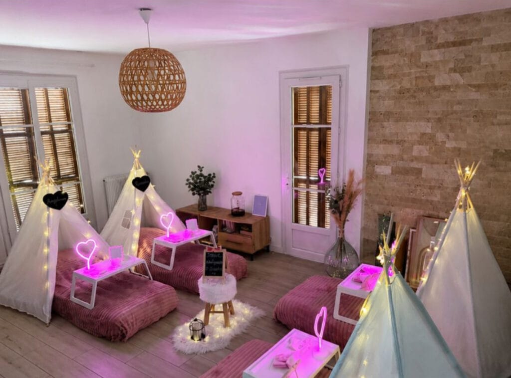 Pyjama party enfant à Nice sur le theme SPA
